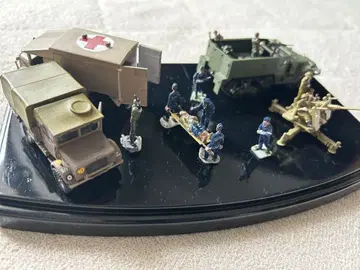 장군 부상 이송 중 밀리터리 피규어 세트 1/72