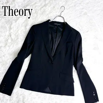 Theory 띠어리 테일러드 자켓 블랙 4 S 울 혼방 스트레치