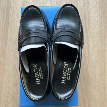 HARUTA 블랙 로퍼 23.5cm EE