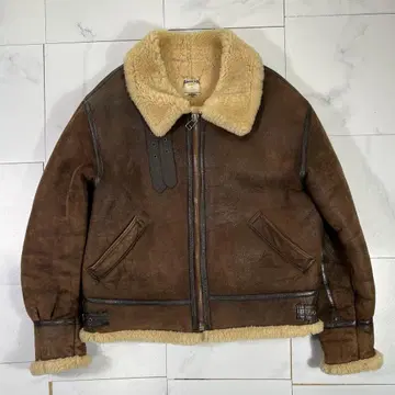 새상품급 B-3 플라이트 자켓 양가죽 시스킨 브라운 L