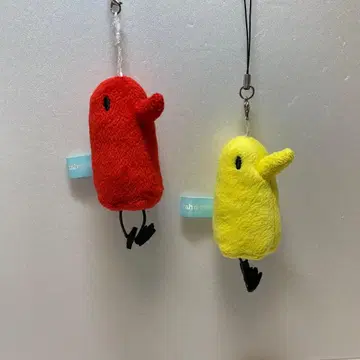 오야스미 푼푼 봉제 인형 빨간색 노랑