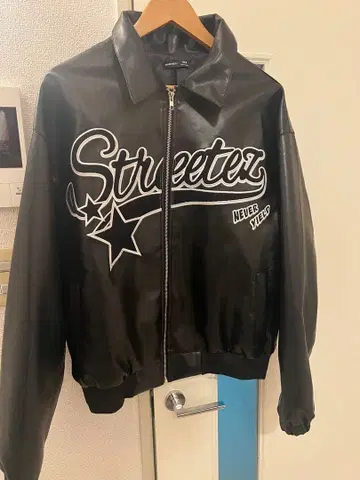 Streetex 블랙 봄버 자켓