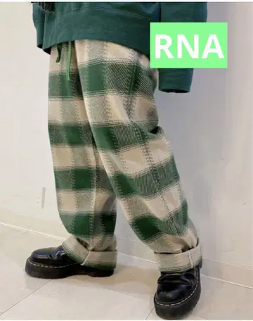 RNA 체크 페인터 이지 팬츠 하의 루즈핏