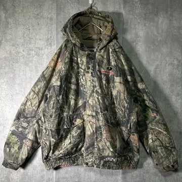 리얼트리 카모 액티브 자켓 후드티 카모플라쥬 자수 로고 XL