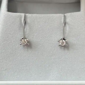 플라티나 0.09 다이아몬드 귀찌