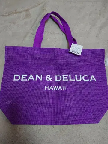 DEAN & DELUCA 토트백 HAWAII 퍼플 L 사이즈