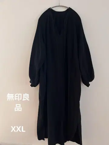 무인양품 후와리 시보 거즈 롱 원피스 XXL