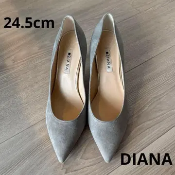 [ 새상품급 ] DIANA 다이애나 그레이 스웨이드 펌프스 24.5cm