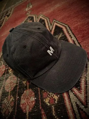 [ M ] vintage wash 6P cap (used black)