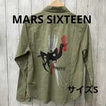 MARS SIXTEEN 롱 슬리브 워크 셔츠 카키 S #2773