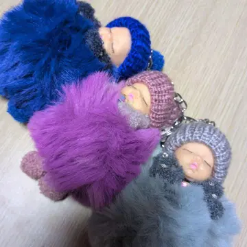아기 인형 키링 3색 세트