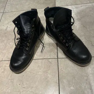 대너 블랙 가죽 워크 부츠