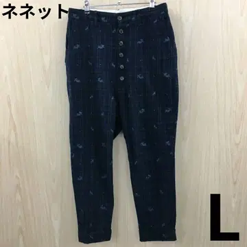 네넷 토끼 체크 사루엘 팬츠 F1015B09
