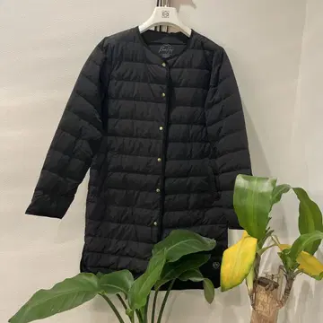 BEAMS HEART 블랙 퀼팅 자켓