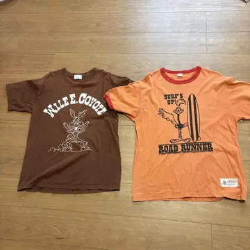Wile E. Coyote Road Runner 셔츠 2개 세트