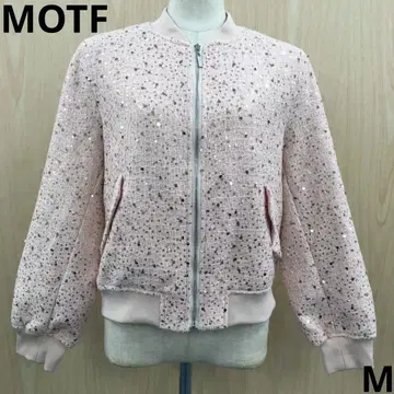 MOTF 스팽글 부착 트위드 블루종 F1015B12