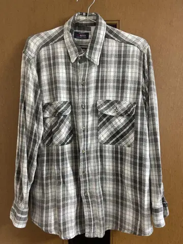 00's Five Brother 파이브 브라더스 화이트 블랙 플란넬 셔츠