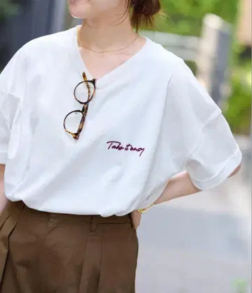 relume 자수 로고 하프 슬리브 티