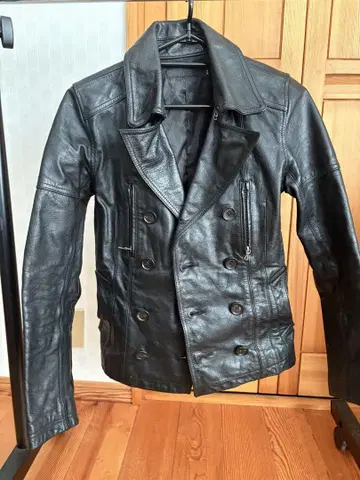 FUGA 후가 가죽 피코트 S 천연 가죽 블랙 블랙