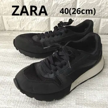 ZARA 블랙 스니커즈 40 (26cm) 경량 쿠션성 심플