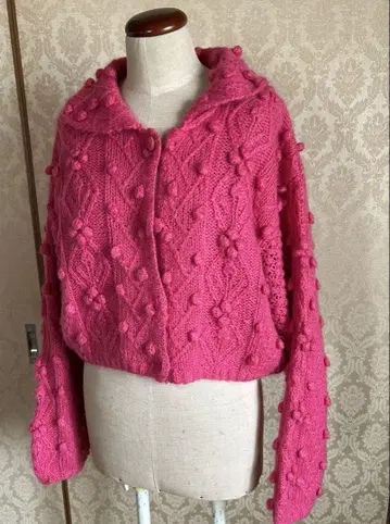 handmade knit 가디건
