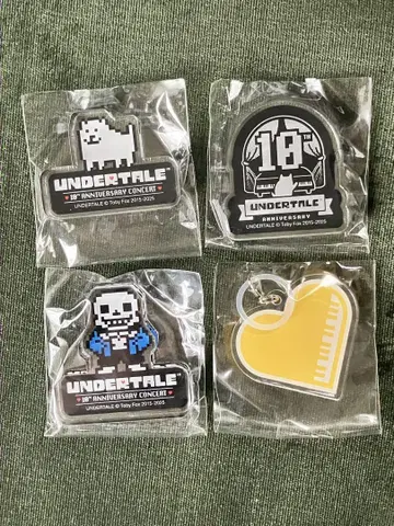 [ 4개 세트 ] UNDERTALE 10th 10주년 아크릴 블록 마커