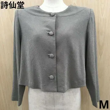 시선당 얇은 소재 노카라 자켓 F1015A20