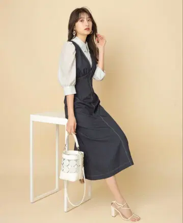 Rirandture 리랜드트루 머메이드풍 점프수트 데님 [ S ]