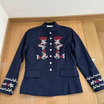 RINASCIMENTO 네이비 꽃무늬 자수 자켓 S