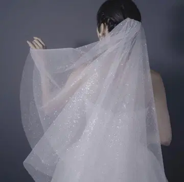 AiLE 글리터 롱 웨딩 베일 ( L 사이즈 / 280cm ) 글리터