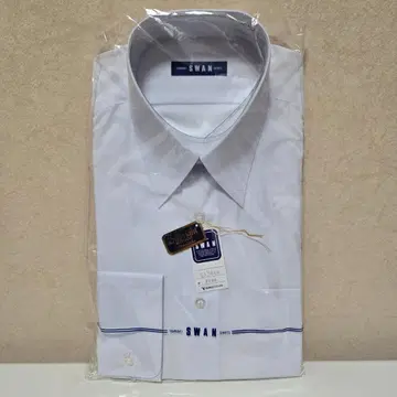 SWAN 화이트 긴팔 셔츠 YAMAKI SHIRTS