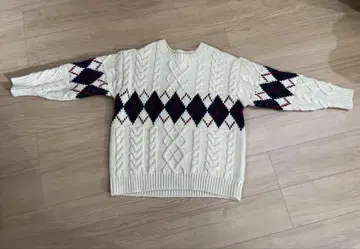 FREAK'S STORE 아가일 케이블 니트