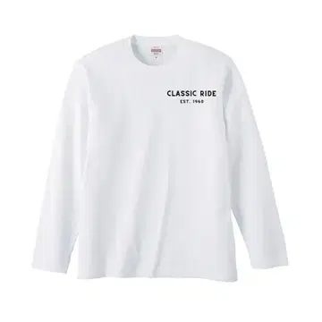 새상품 프리미엄 롱 슬리브 T셔츠 XL 화이트 롱티 자동차 화이트 블랙