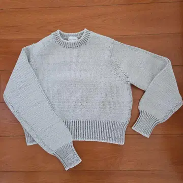 UNITED ARROWS 그레이 크루넥 스웨터