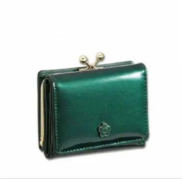 MARYQUANT 에나멜 가죽 미니 지갑