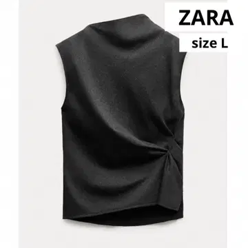 ZARA ZW COLLECTION 드레이프 울 블렌드 상의