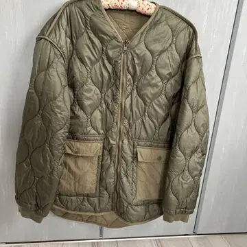 ZARA 올리브 퀼팅 자켓