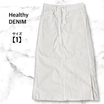 Healthy DENIM 코듀로이 스트레이트 스커트 롱 기장 사이즈 1