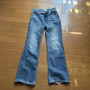 AMERI 부츠컷 데님 인디고 블루