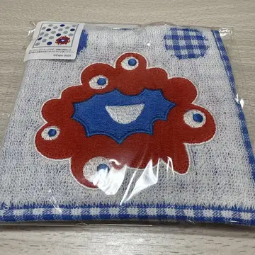 [ 미개봉 새상품 ] 미야쿠미야쿠 자카드 미니 타월 손수건 스마일 블루