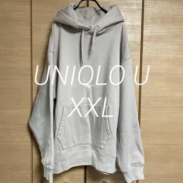 UNIQLO U 헤비웨이트 맨투맨 풀후드티 스모키 핑크 XXL