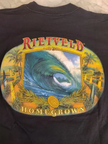 미사용 새상품 빈티지 RIETVELD HOME GROWN T셔츠