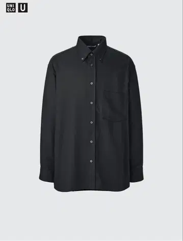 UNIQLO U 드레이프 셔츠 블랙 M 미사용