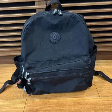 Kipling 블랙 나일론 백팩