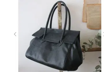 anvai 2way 플랩 가방 PU 가죽 토트백 블랙