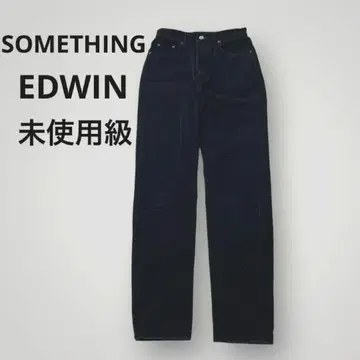 썸씽 EDWIN제 블랙 코듀로이 팬츠 30 스트레이트 미사용급