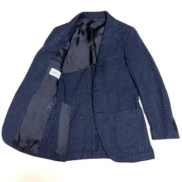 컨디션 최상 BELVEST 벨베스트 헤링본 실크 혼방 자켓 44