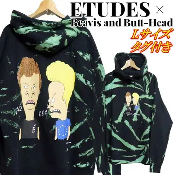 ETUDES x Beavis and Butt-Head 콜라보 후드티 L