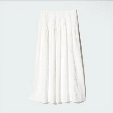 새상품 XXL 유니클로 시어서커 볼륨 스커트