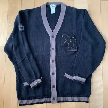 X-LARGE V넥 로고 가디건 M 사이즈
